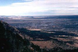 A view from the repeater site looking North East